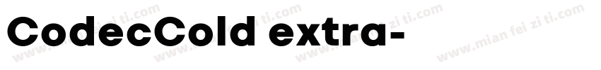 CodecCold extra字体转换